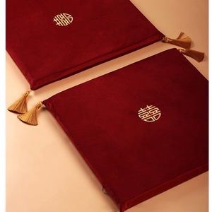 Chinese tea ceremony kneeling pillows cushions like new red